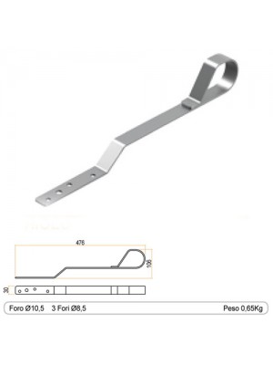 Gancio sottotegola classe A2 397 CSC