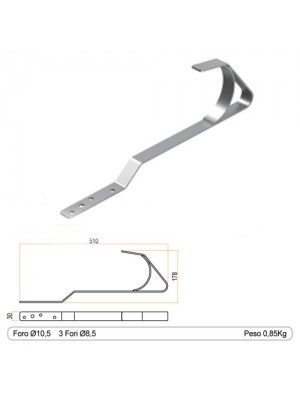 Gancio sottotegola classe A2 398 CSC