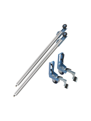 Kit Carrello Sigma completo di 2 ruote con supporto lastra + 2 piedi apribili art. 421