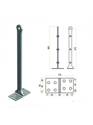 Palo light estremità piana tipo C 602 CSC