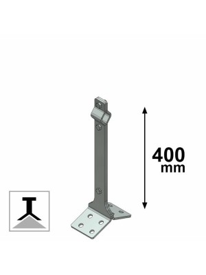 Palo light intermedio base doppia H400mm - csc - 615