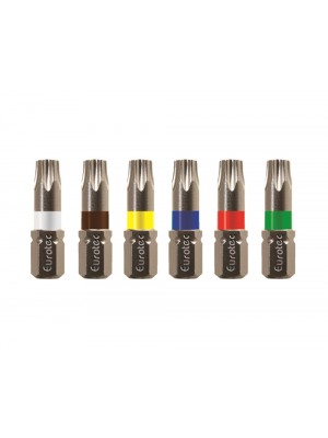 10 inserti Eurotec 1/4" x 25 mm TX10 - 945851